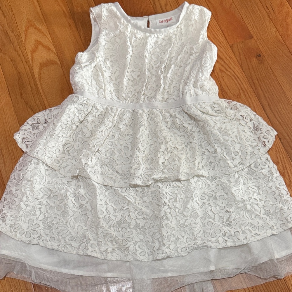 Cat & Jack Ivory Lace Dress